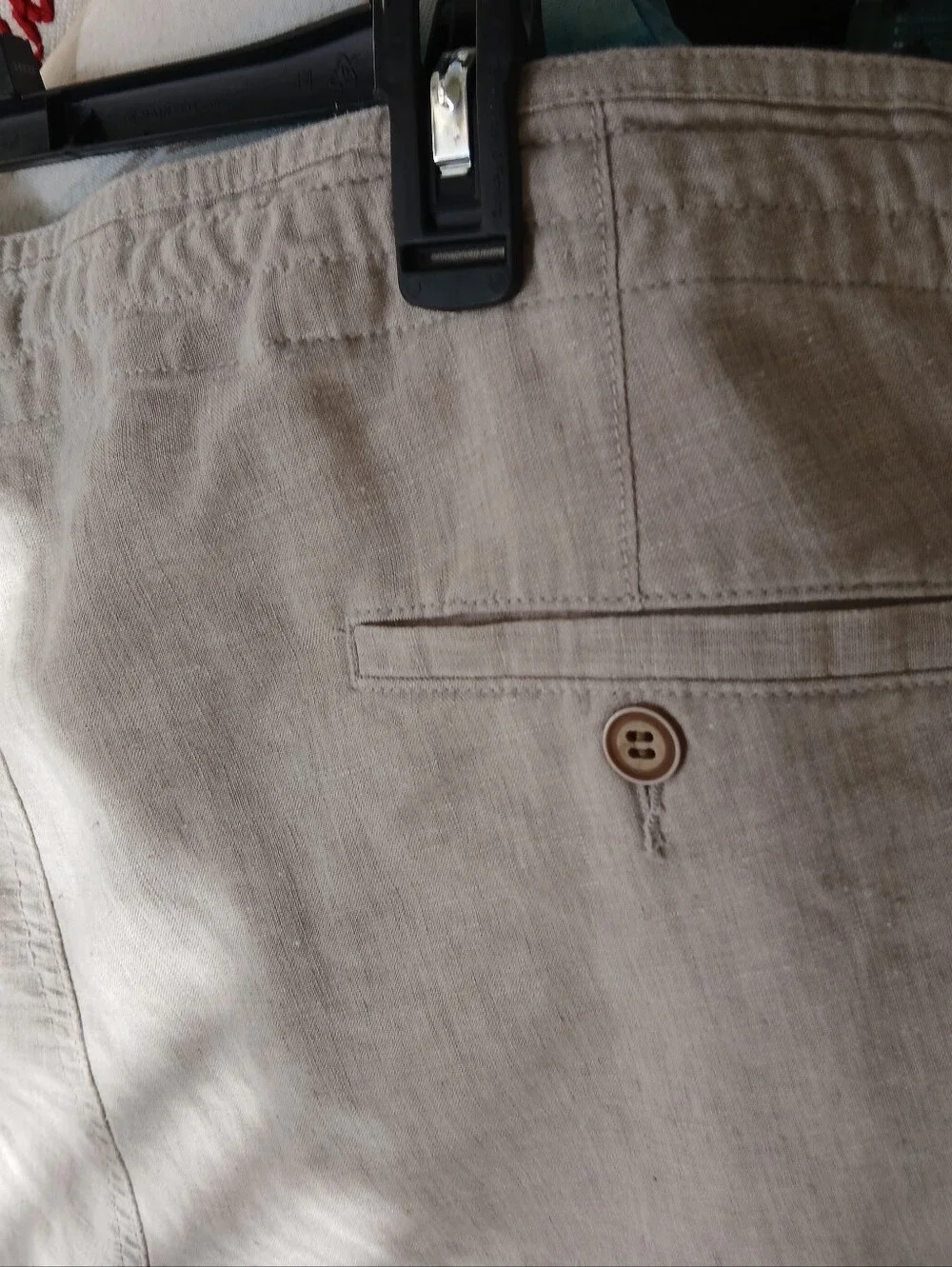 Jos A. Bank Linen Pants Beige Linen Blend Sz 40